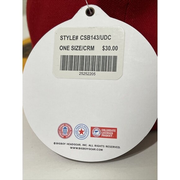 University of DC Firebirds Big Boy Headgear Snapback Red NEW NWT - Picture 7 of 7